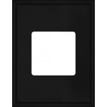Рамка прямоугольная на 1 пост гор./верт., цвет black