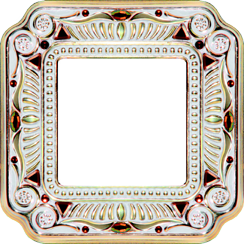 Firenze Crystal De Luxe Рамка 1-ная, Gold White Patina