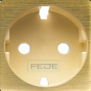 Fede Накладка розетки 2К+З для мех-зма FD16823, Matt Patina/беж. Новая